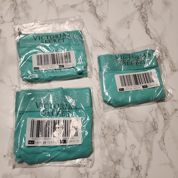 PINK VS LOGO HIPSTER GREEN PANTY - Picture 5 of 7